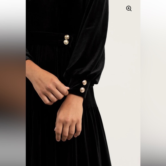 NWT ALEEZA PARIS Mali Velvet Maxi Dress - Picture 3 of 7